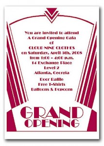 Invite to a Ribbon Cutting Ceremony